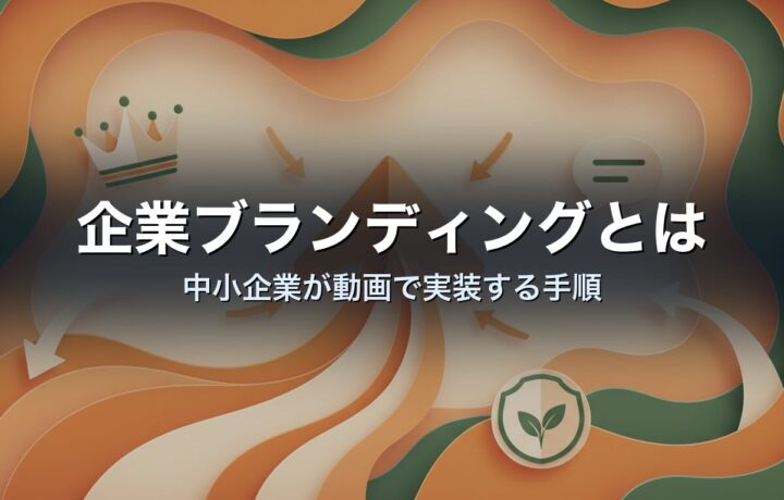 企業ブランディングとは|中小企業が動画で実装する手順
