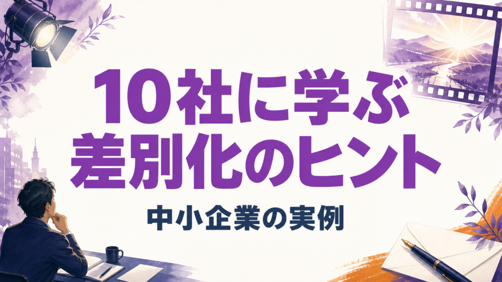 差別化戦略の企業事例一覧|中小企業も真似できる10社の成功パターン